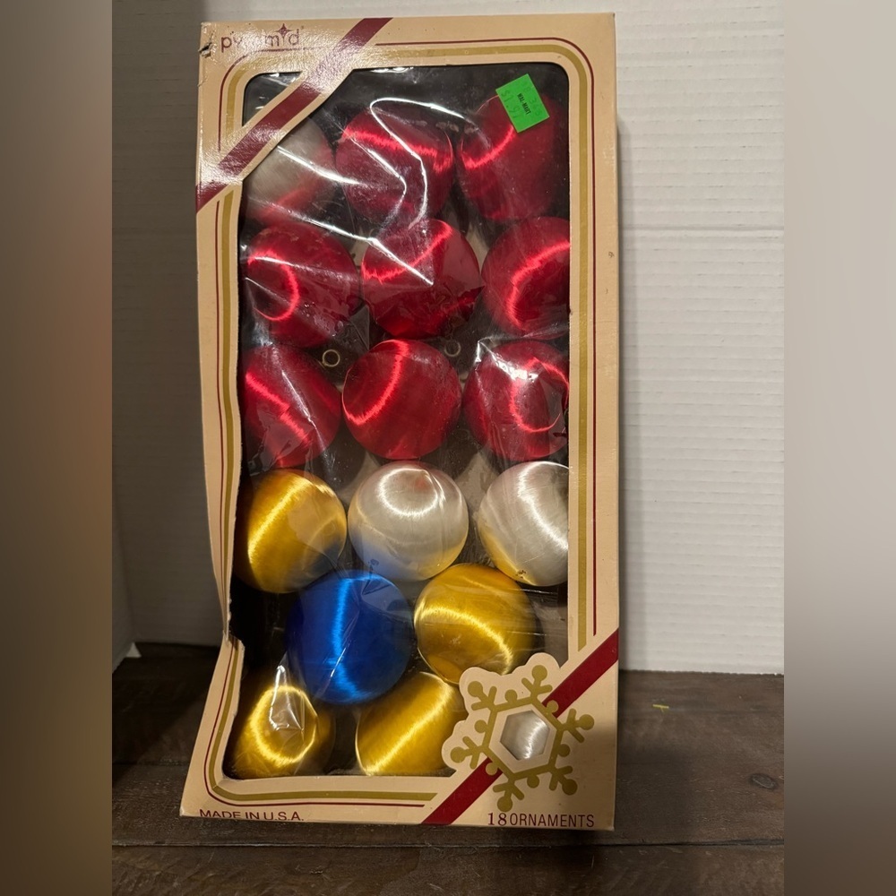 Vintage Pyramid unbreakable Sarin Ornaments